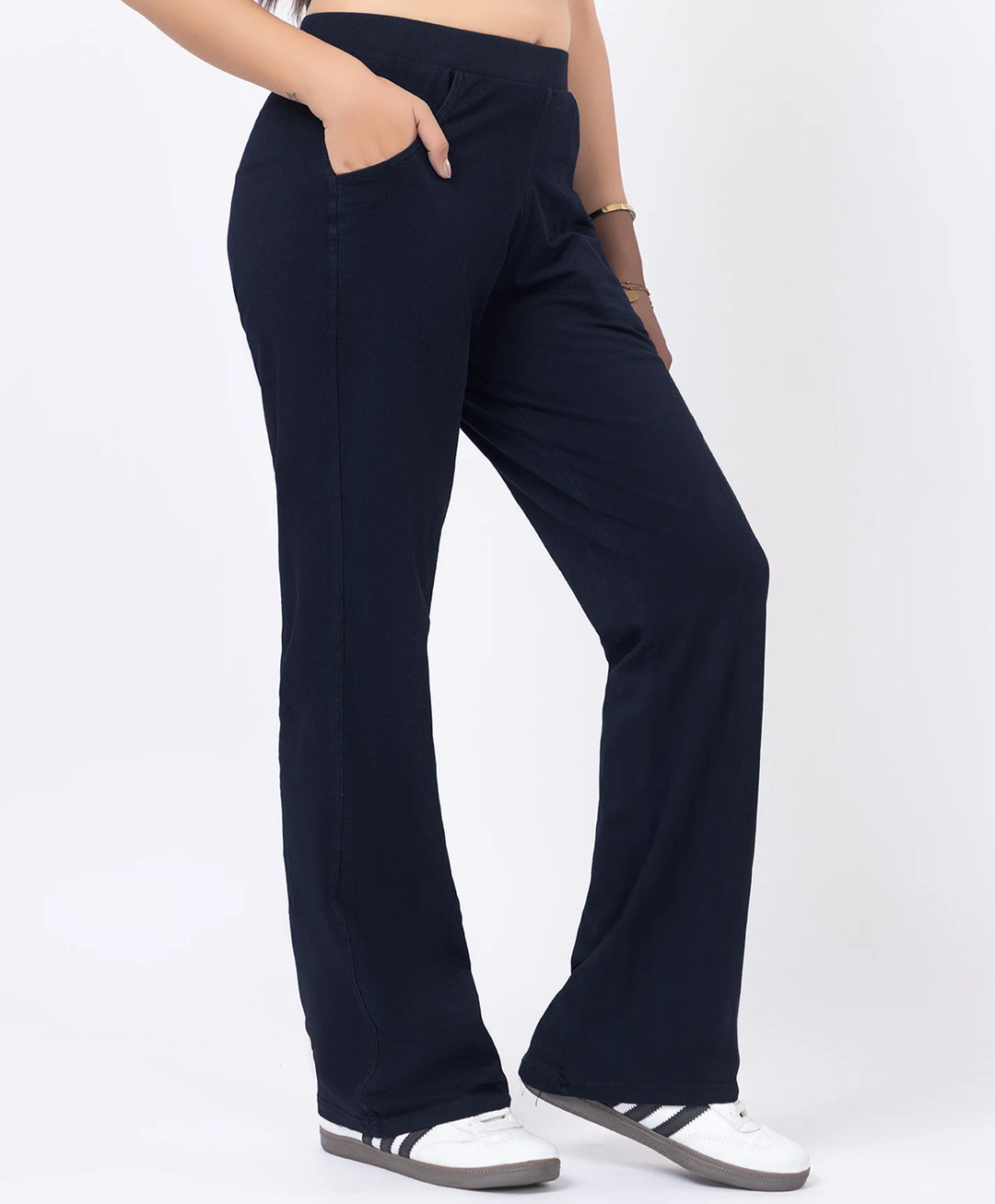 Basic Straight Style Denim Lower