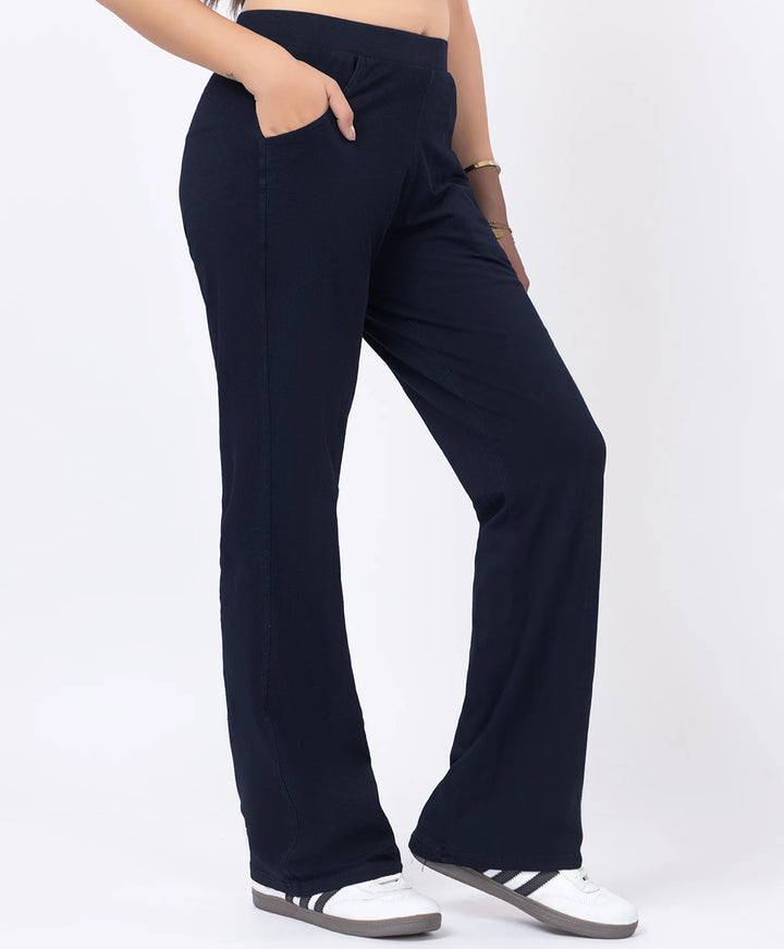 Basic Straight Style Denim Lower