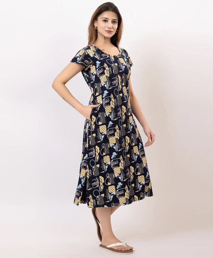 Premium Printed Short Nighty