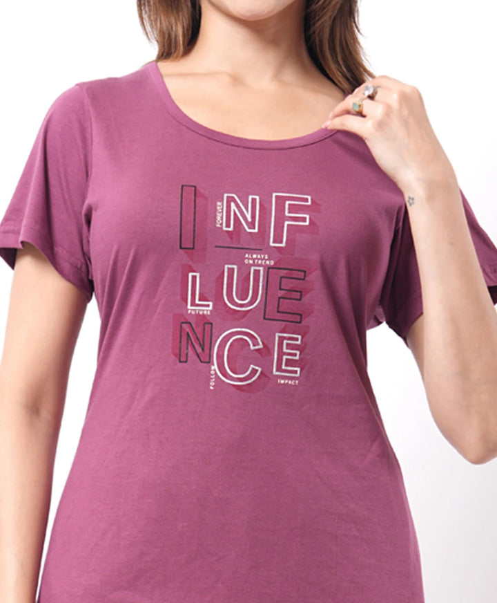 Basic Mid Length Night Suit