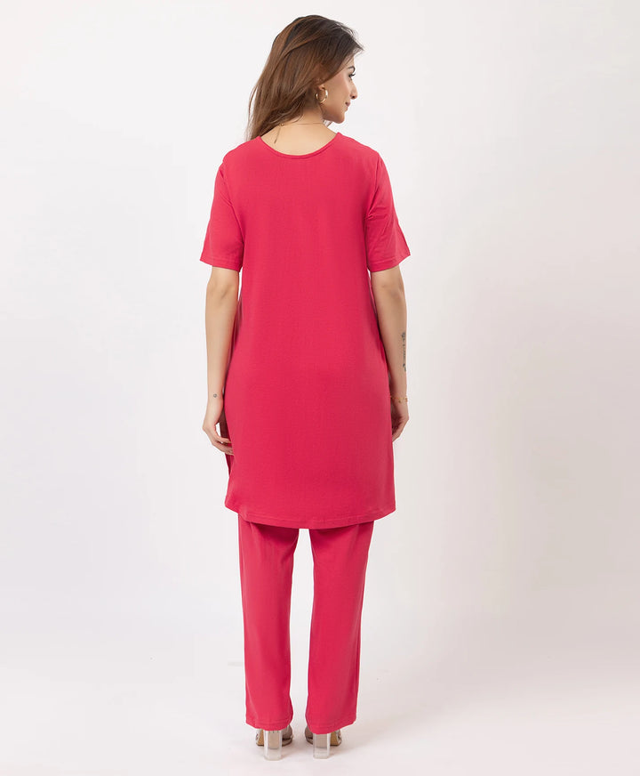 Classic Embroidered Kurta with Pants