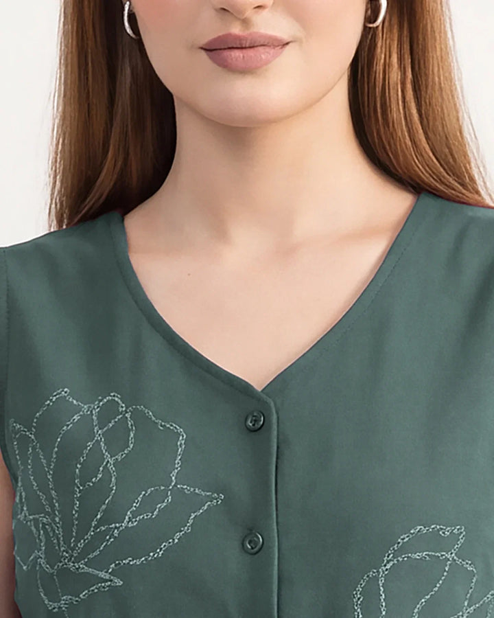 Botanical Vest Co-ord Set