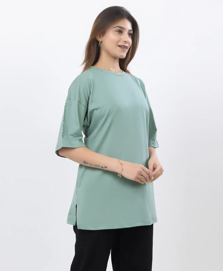 Drop Shoulder Luxury Wear Graphic Top
