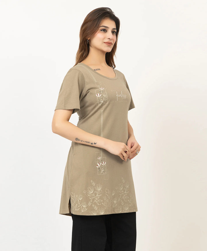 Printed Long Top