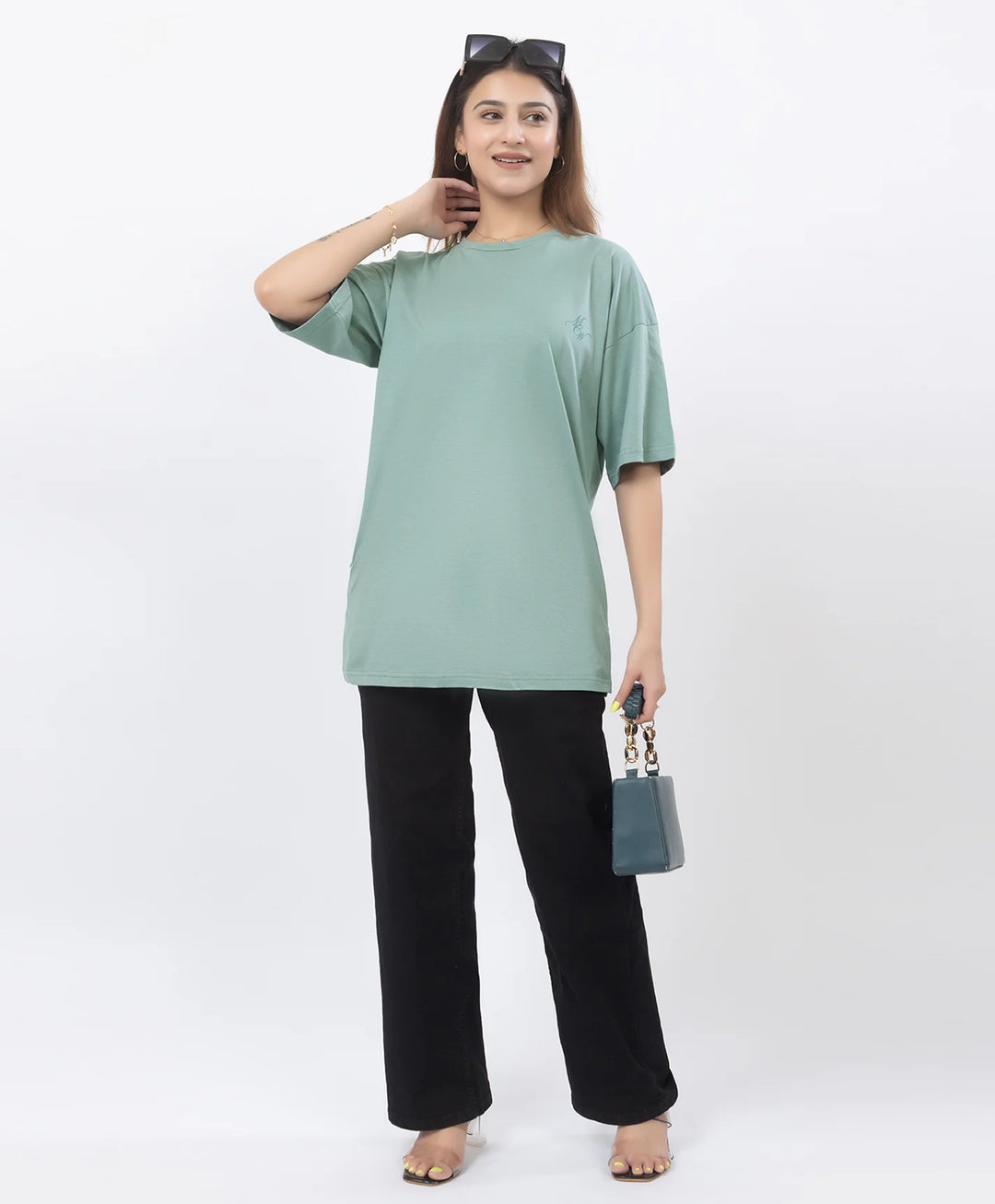 Drop Shoulder Luxury Wear Graphic Top