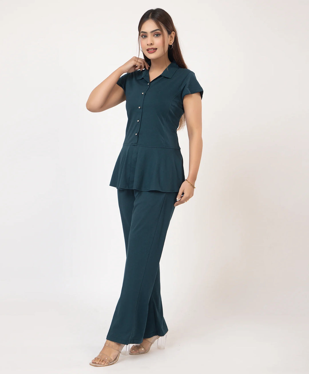 Smart Flared Top Co-ord Set