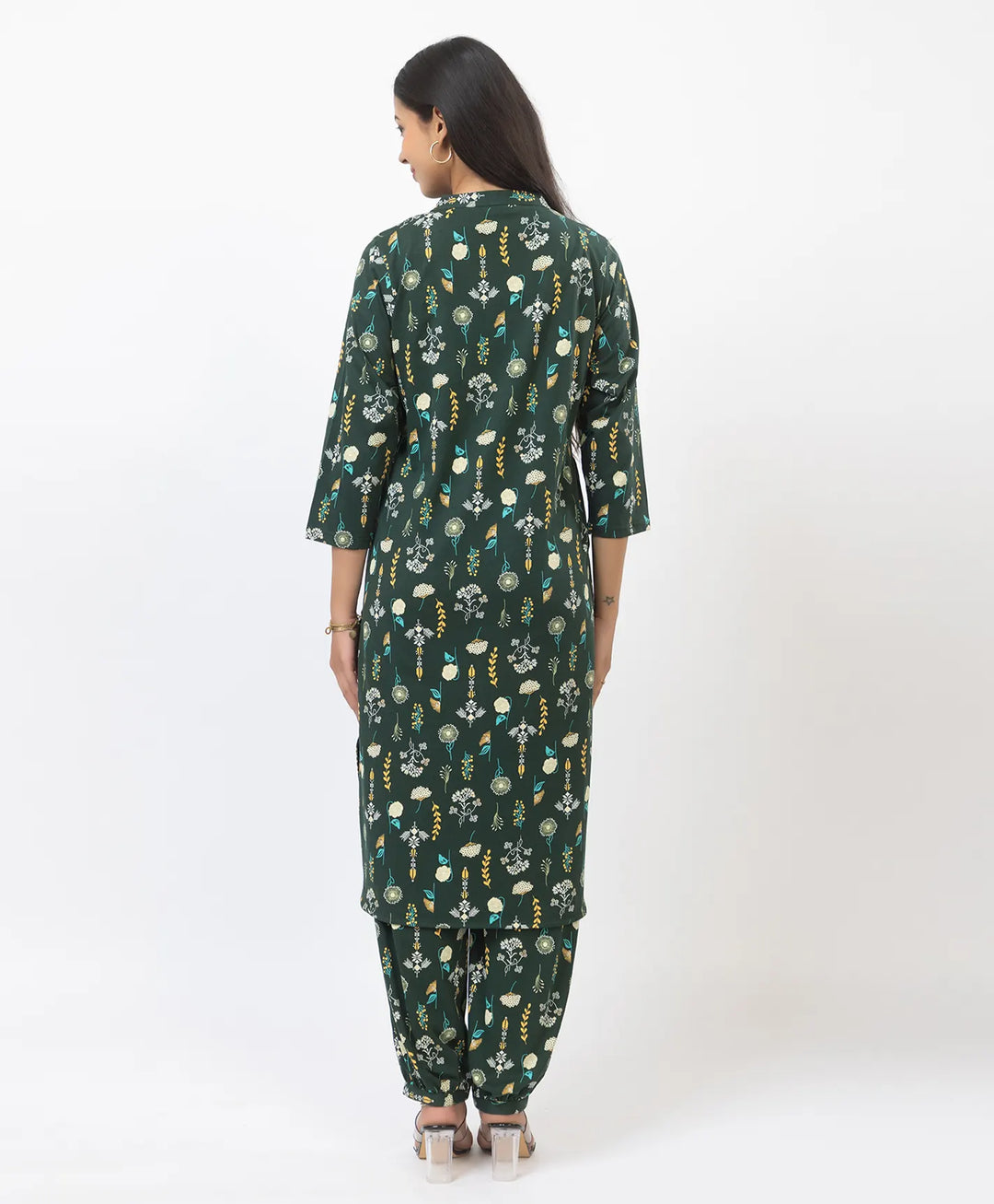 Graceful Ethnic Printed Afghan Suit Set