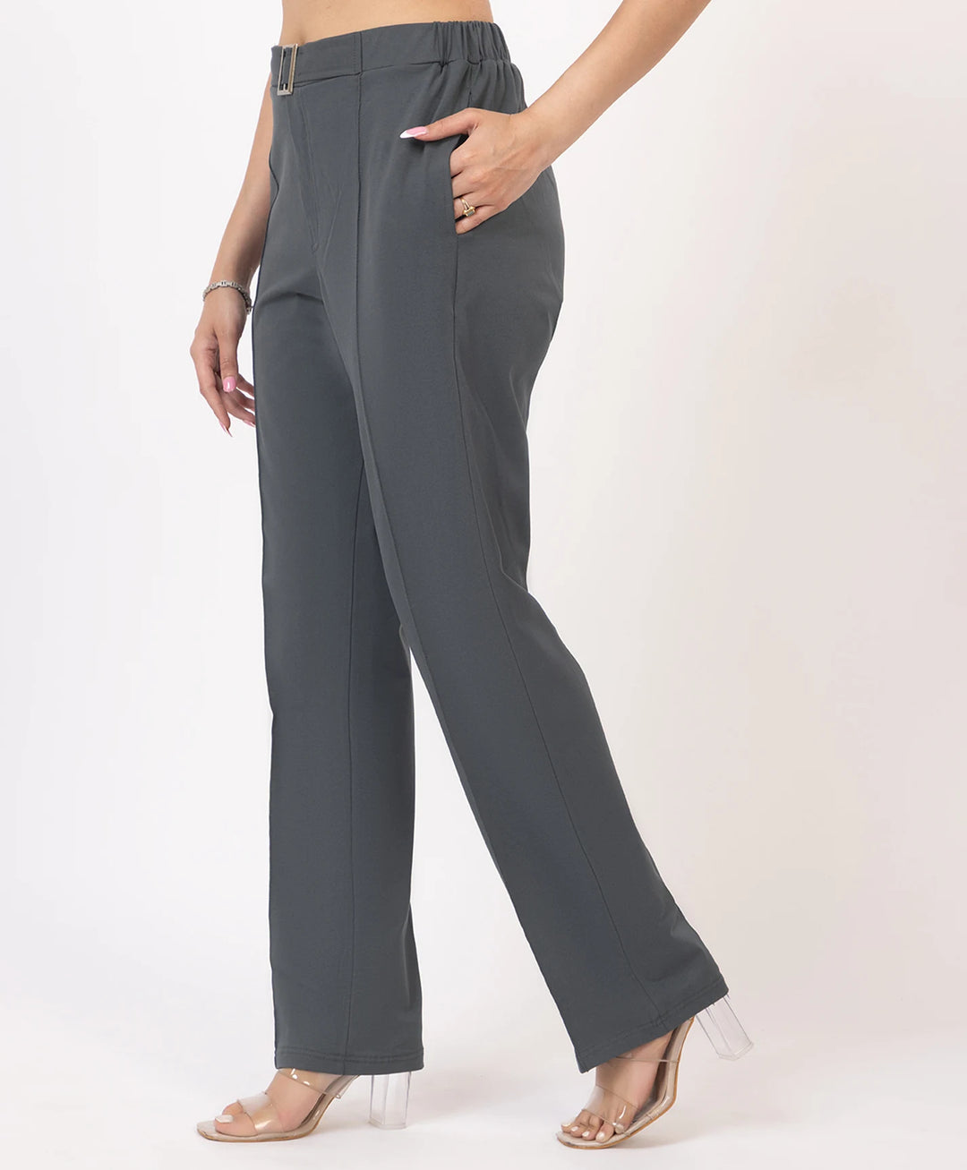 Classic Stretch Fit Lycra Trousers
