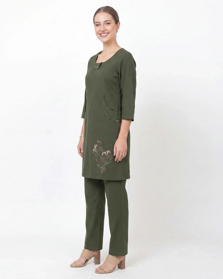 Heritage Bloom Kurta Set