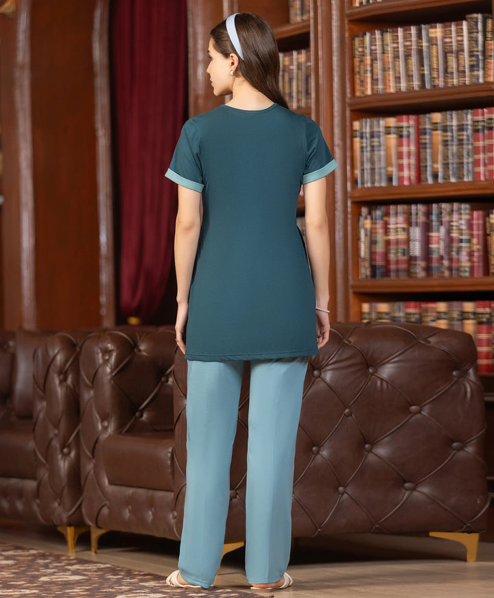 Floral Print Night Suit Set