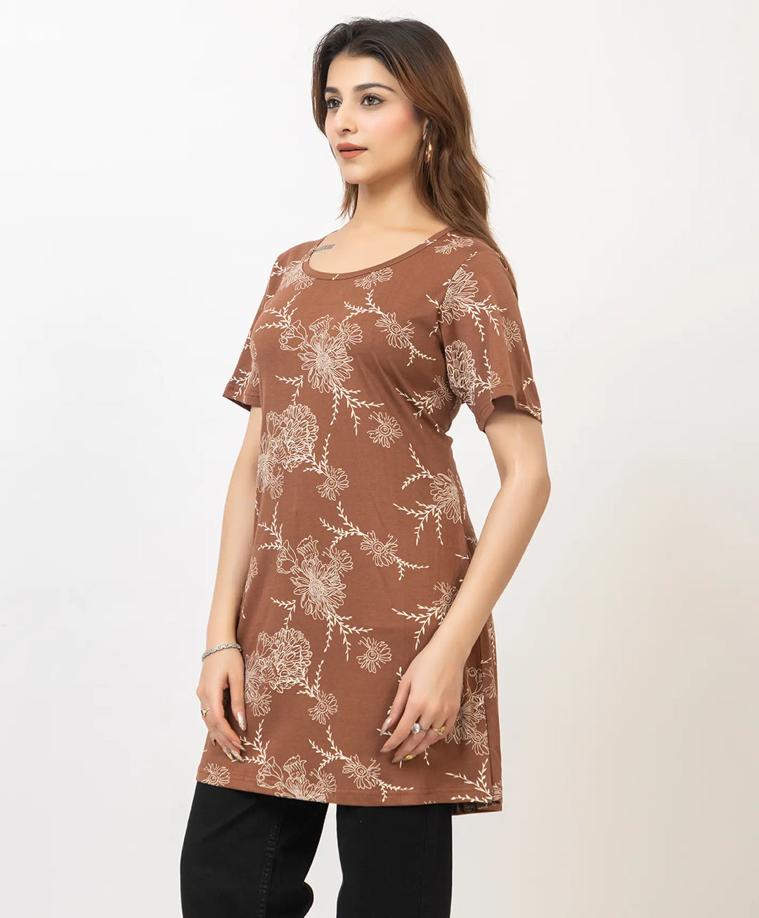 Charming Floral Everyday Long Top