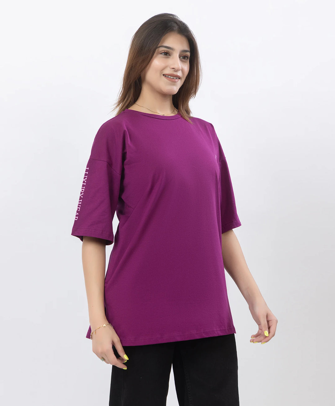 Drop Shoulder Luxury Wear Graphic Top