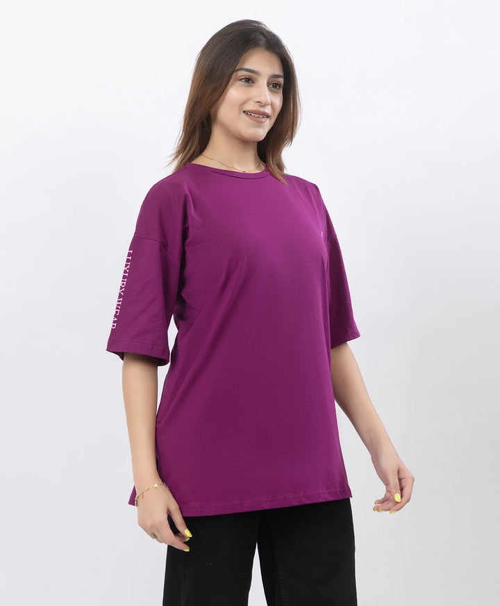 Drop Shoulder Luxury Wear Graphic Top