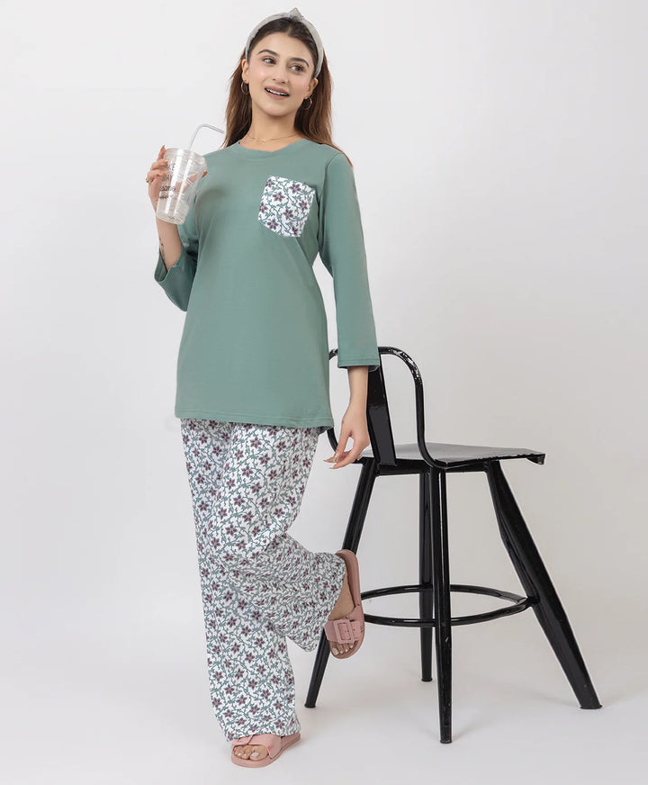 Blossom Charm Premium Night Suit