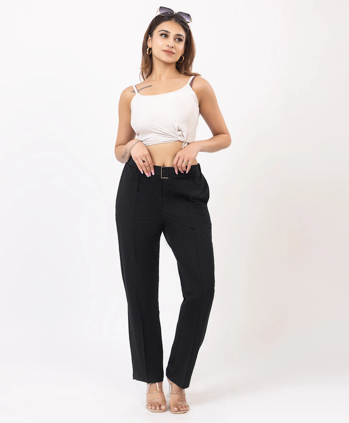 Classic Stretch Fit Lycra Trousers