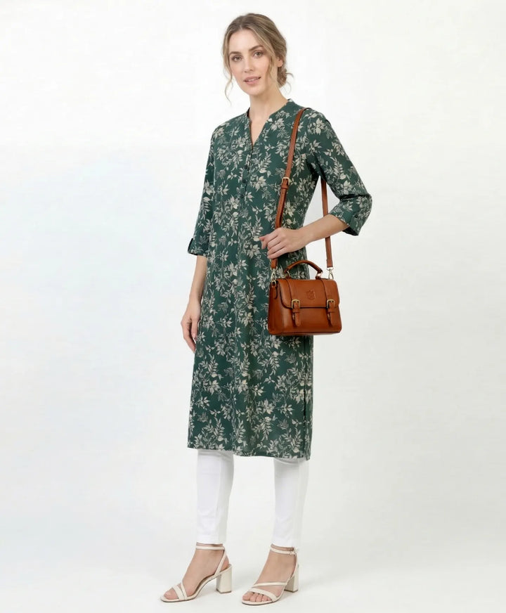 Artistic Print Straight Kurta