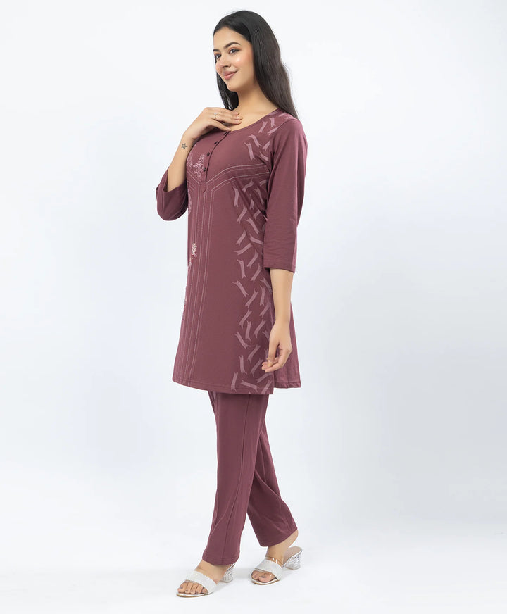Premium Embroidered Straight Kurta Set with Pants