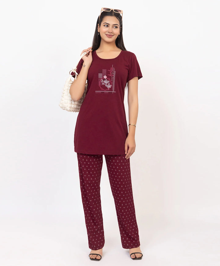 Graphic Print Nightsuit