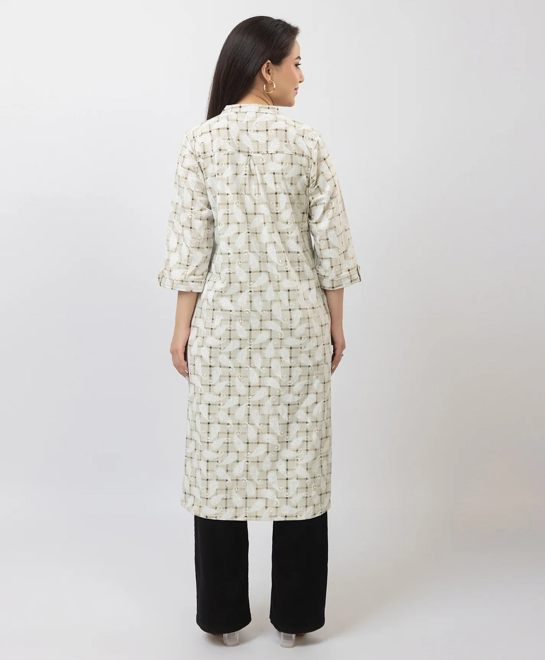 Elegant Printed Straight Fit Long Kurti
