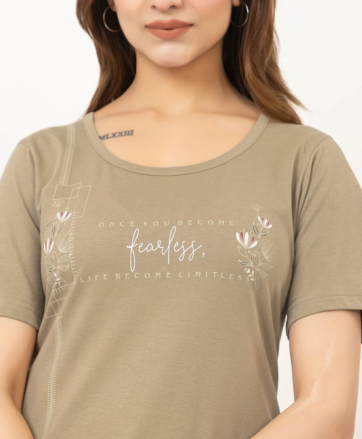 Printed Long Top