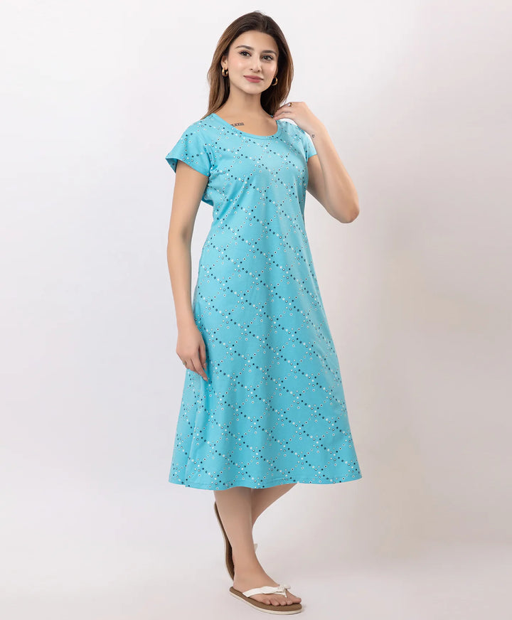 Premium Printed Short Nighty