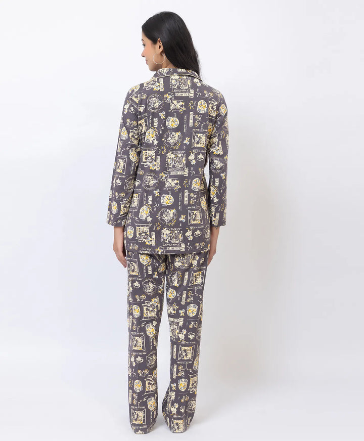 Premium Notched Collar Night Suit