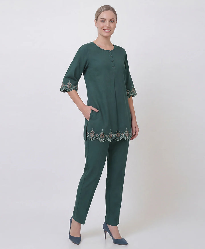 Classic Embroidered Kurta Set