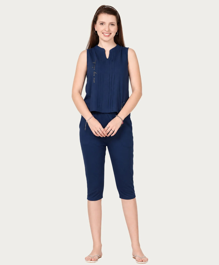 Premium Sleeveless Capri Set
