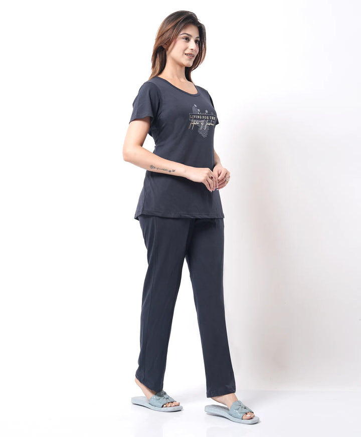 Basic Mid Length Night Suit