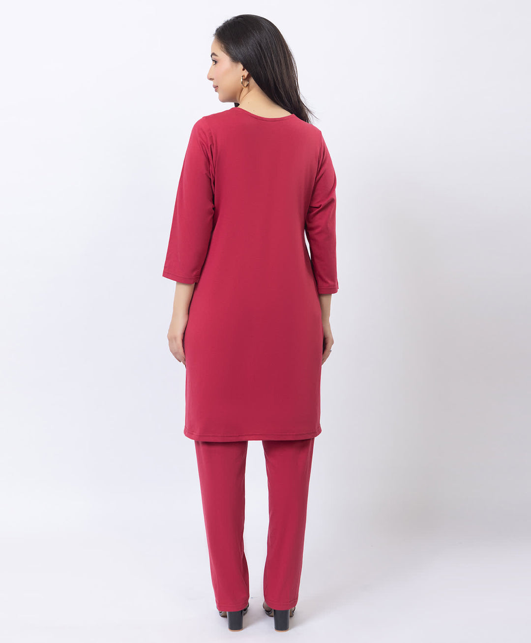 Contemporary Printed Kurta Set with Straight Pants