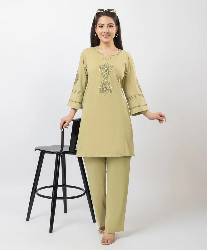 Premium Embroidered Straight-Fit Kurta Set