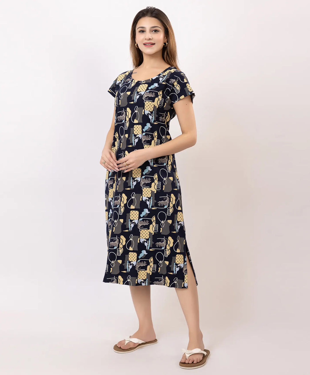 Premium Printed Short Nighty