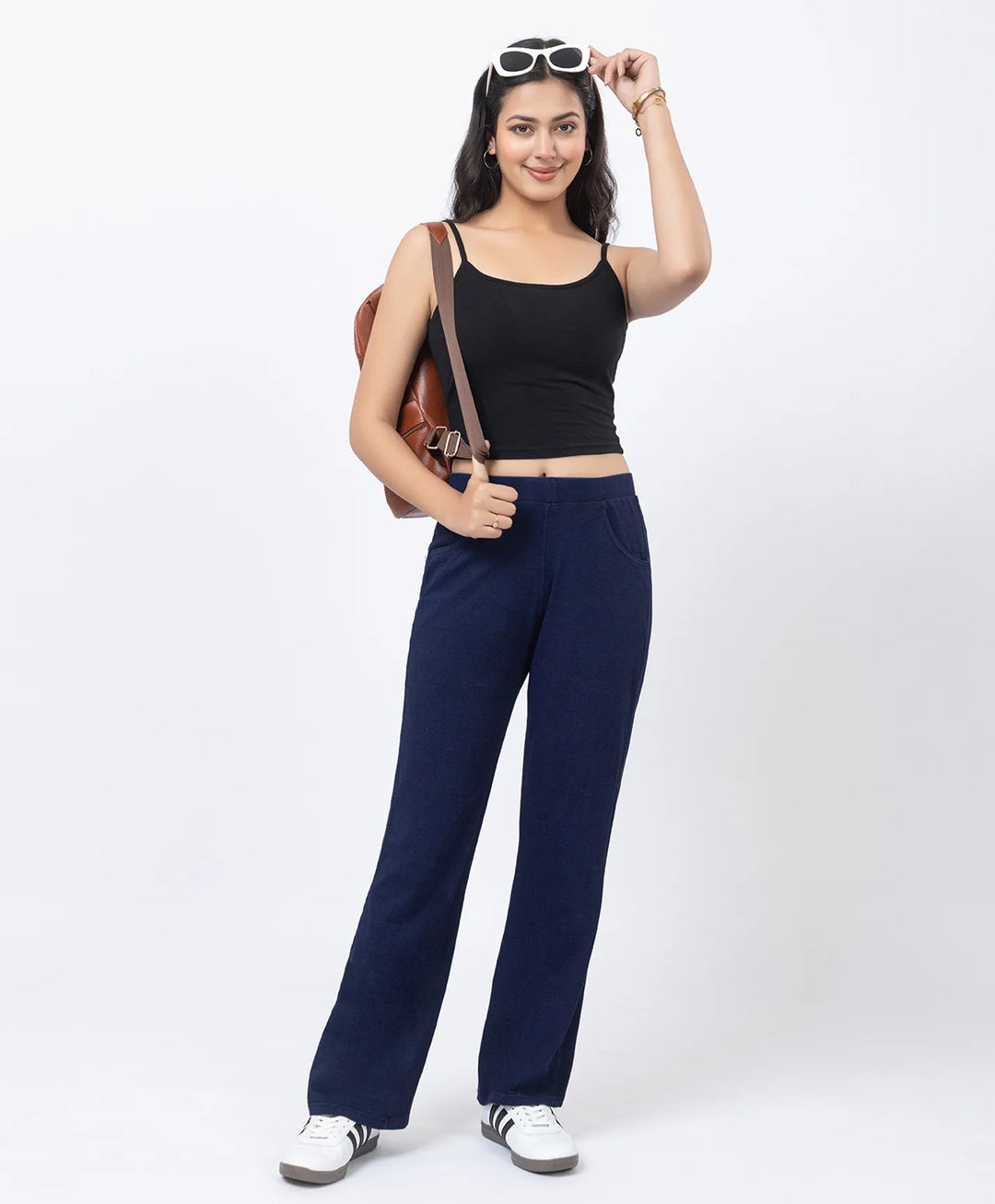 Basic Straight Style Denim Lower