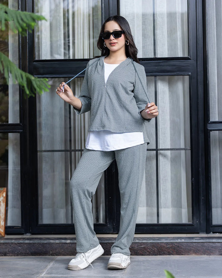Plush Hoodie Track Suit