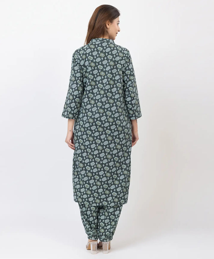 Elegant Printed Afgani Suit