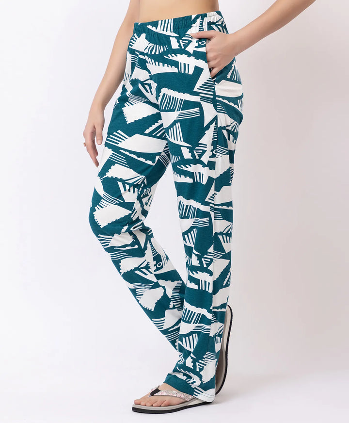 Stylish Rotary Print Comfort Lower