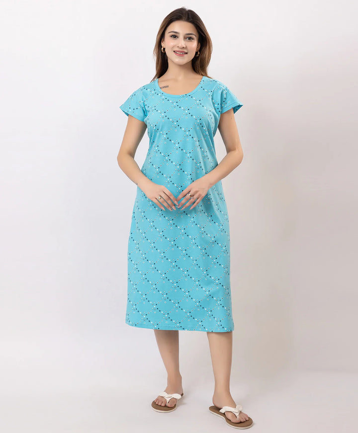 Premium Printed Short Nighty