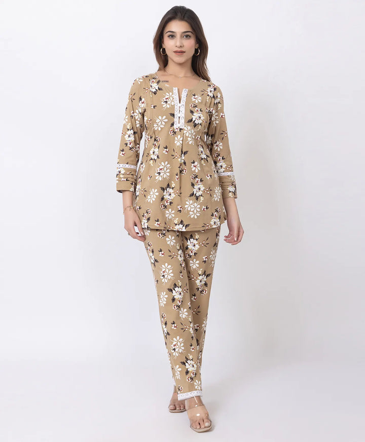 Floral Print Co-Ord Set for Everyday Wear