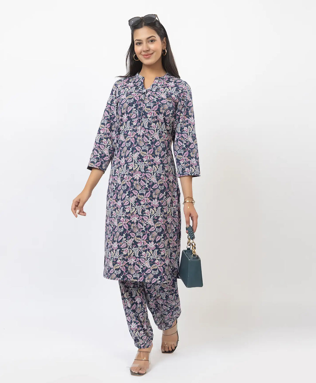 Graceful Ethnic Printed Afghan Suit Set
