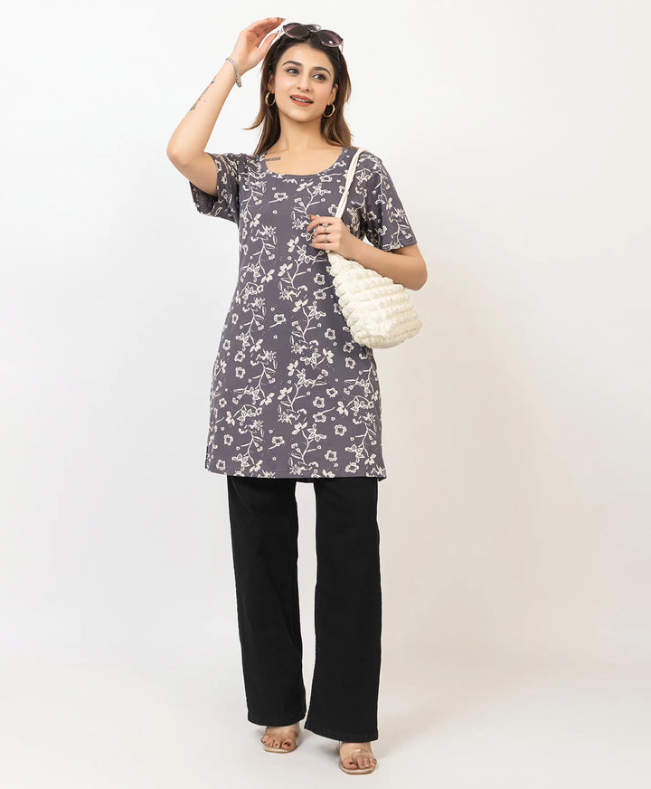Charming Floral Everyday Long Top