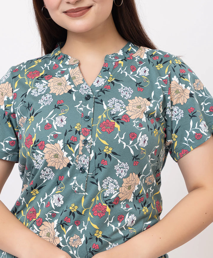 Smart Floral Style Kurti