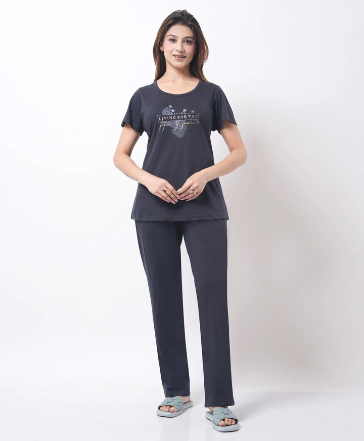 Basic Mid Length Night Suit