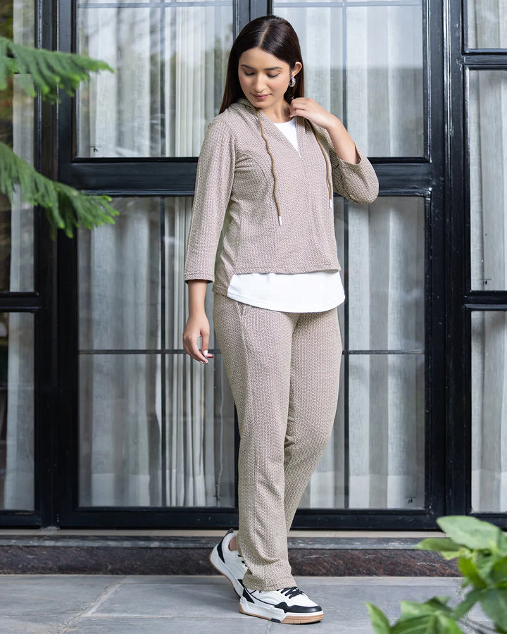 Plush Hoodie Track Suit