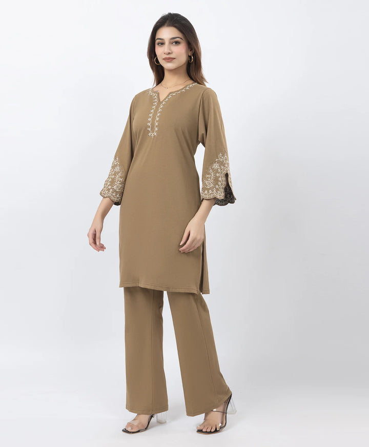 Classic Ethnic Kurta Set with Designer Sleeve Detail