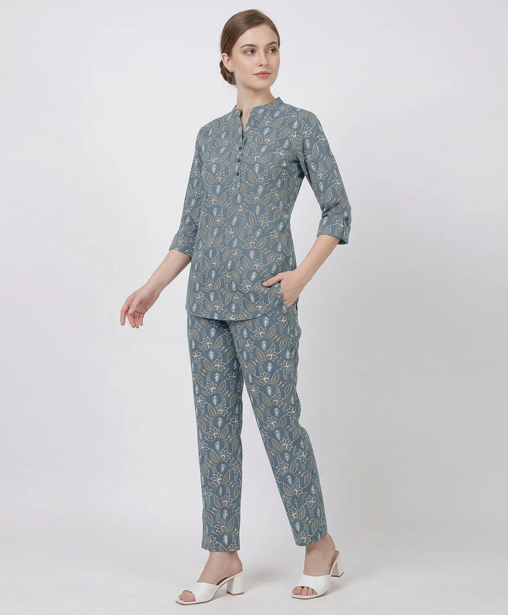 Modern Printed Kurta Set