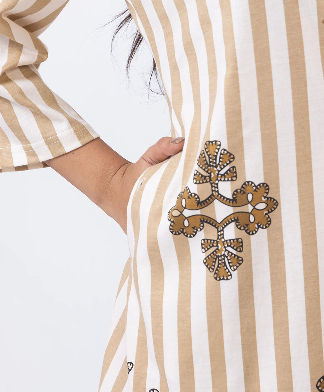 Premium Cutwork Detail Printed Kurta Set