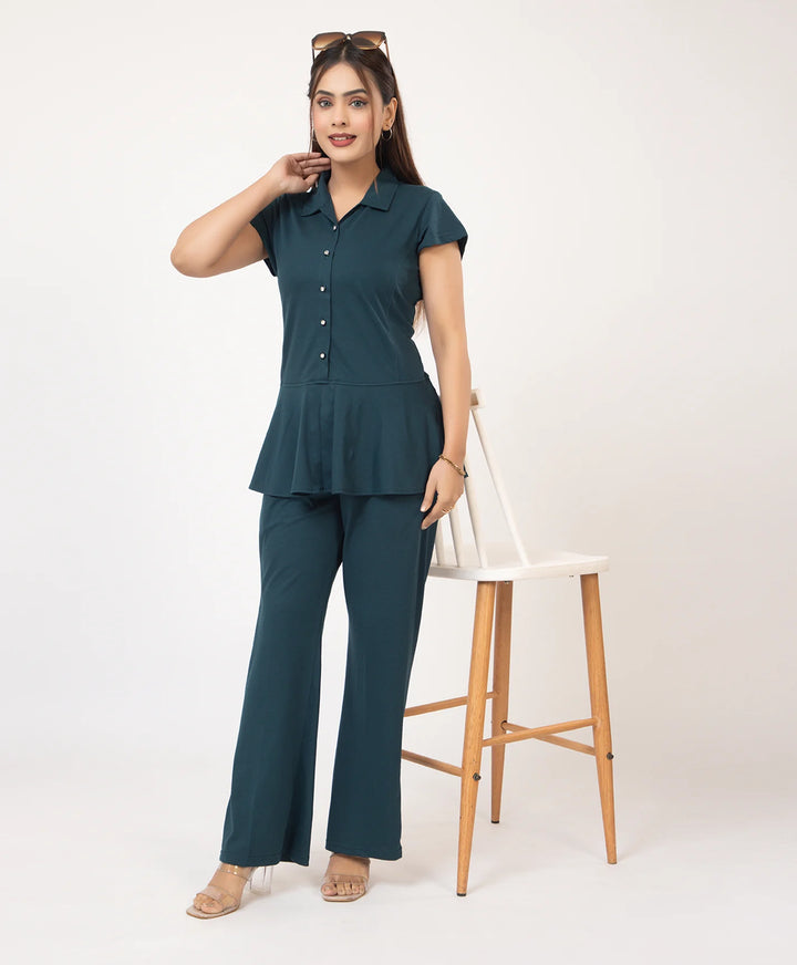Smart Flared Top Co-ord Set