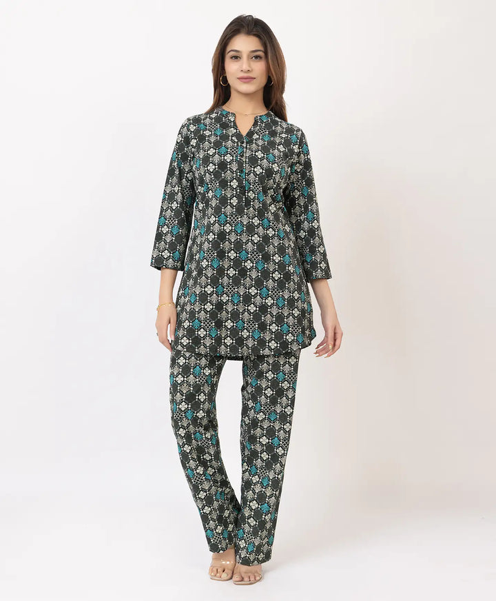 Modern Printed Kurta Set