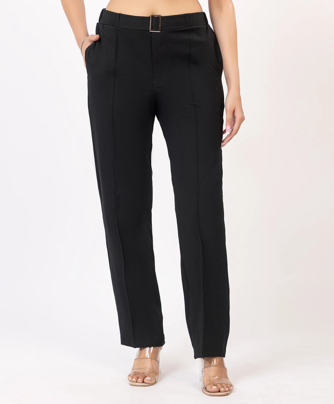 Classic Stretch Fit Lycra Trousers