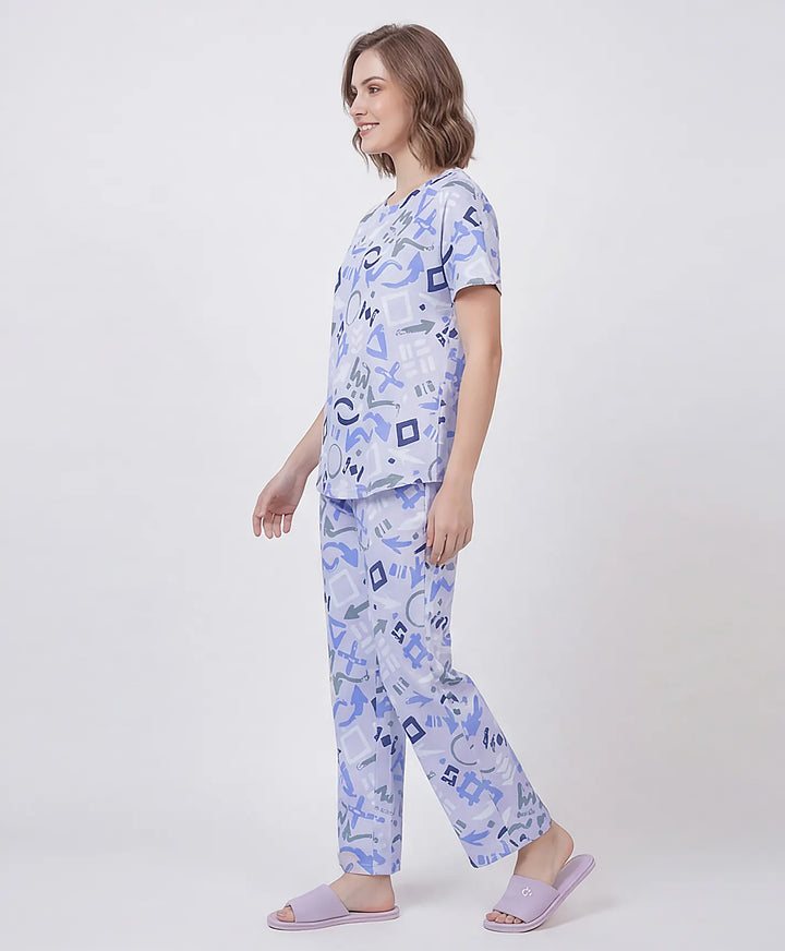 Easy Fit Down Shoulder Night Suit